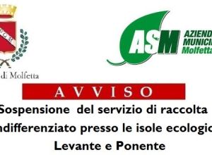 Avviso Asm chiusura temporanea indifferenziato isole ecologiche ponenete e levante 1