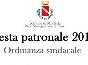 Festa patronale 2018 ordinanza sindacale 1