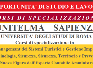 Opportunita di studio e lavoro Unitelma novembre 2018