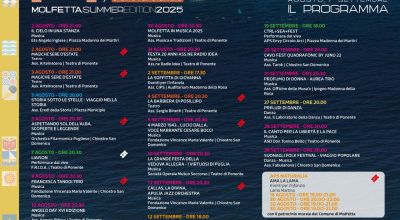 Un’estate di cultura e spettacolo: Molfetta presenta il cartellone Molfetta...