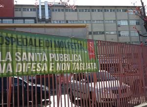 striscione ospedale