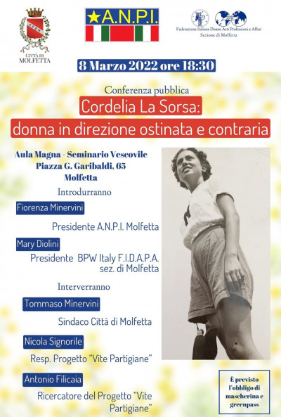 Cordelia La Sorsa: donna in direzione ostinata e contraria