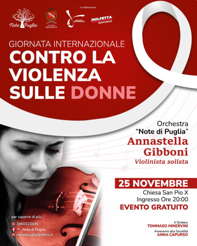 25 novembre. Serata di musica e solidarietà per dire no alla violenza ...