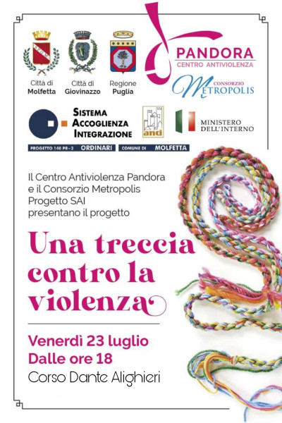 Una treccia per dire no alla tratta delle donne e alla violenza