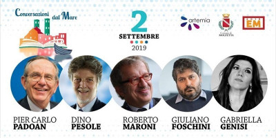 Padoan, Pesole, Maroni, Foschini e Genisi il 2 settembre a Molfetta