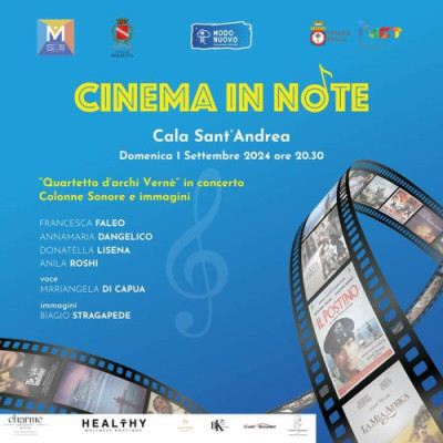 CINEMA IN NOTE: Musica e Cinema in Riva al Mare - Domenica 1 Settembre 2024 ...