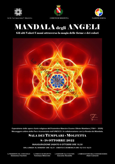 A Molfetta i Mandala degli Angeli in mostra. Prima nazionale