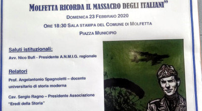 Le Foibe: Molfetta ricorda il massacro degli italiani