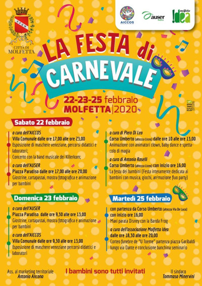 La Festa di Carnevale a Molfetta: il programma