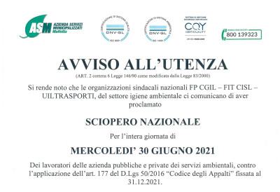 Piegano le braccia gli operatori ecologici in tutta Italia. Mercoledì ...