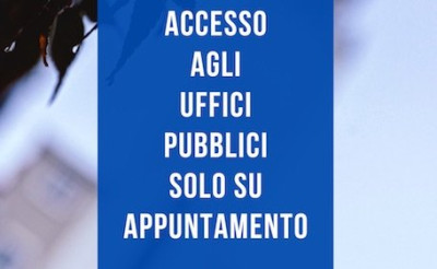 Uffici comunali: fino al 31 luglio accesso al pubblico su appuntamento