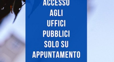 Da lunedì 16 novembre si accede in Comune solo su appuntamento