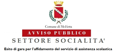 Avviso Pubblico Socialità Esito di gara per affidamento del servizio d...