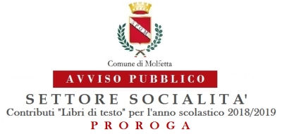 Avviso Pubblico Socialità Libri di testo 2018 2019