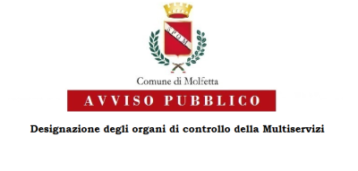 Avviso Pubblico designazione organi di controllo Multiservizi Avviso Pubblico designazione organi di controllo Multiservizi