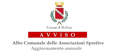 Avviso pubblico albo Associazioni sportive aggiornamento Annuale 2018 1