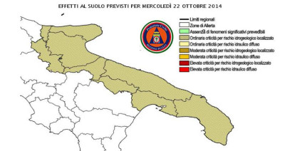 Bollettino protezione civile 22 10 2014 Bollettino protezione civile 22 10 2014