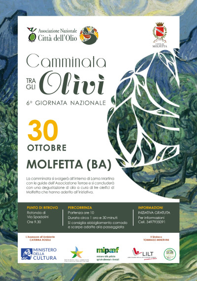 Domenica Camminata tra gli olivi anche a Molfetta