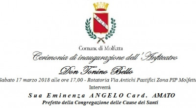 Cerimonia di inaugurazione Anfiteatro Don Tonino Bello
