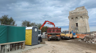 Finalmente i lavori a Torre Calderina. Le foto