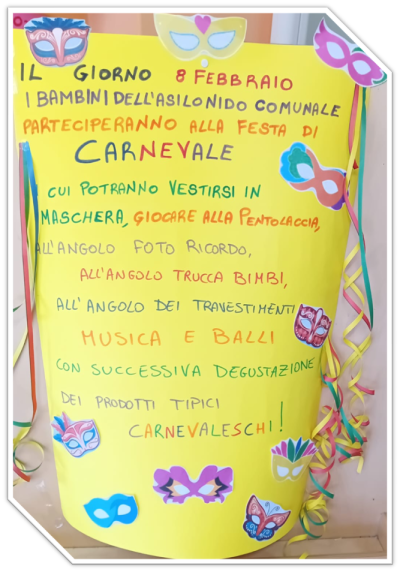 Festa di Carnevale al Nido Comunale a.e. 2023/2024