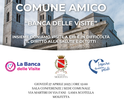 Banca delle visite. Il 27 aprile la presentazione