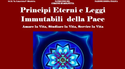 Principi eterni e leggi immutabili della Pace. Evento della Nazione Essena It...