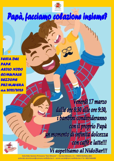 Colazione al “NidoBar” – Festa del Papà presso Asilo...