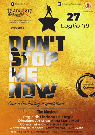 Don’t Stop Me Now. Il Musical