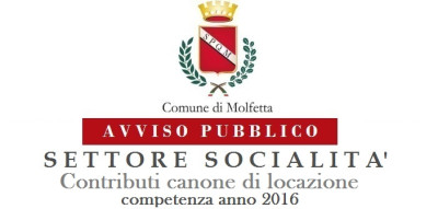 Settore Socialità contributi canone di locazione 2018