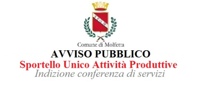 Sportello Unico avviso pubblico indizione conferenza di servizi 1