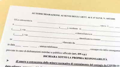 Covid: la Puglia in zona arancione. Ecco il modello di autocertificazione per...