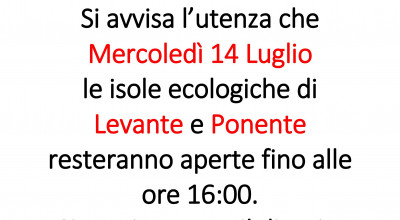 ASM - Avviso variazioni orari isole ecologiche