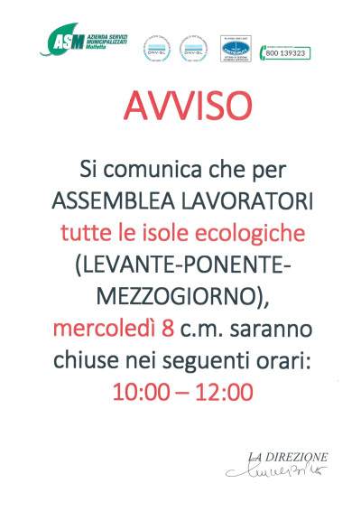 avviso assemblea lavoratori