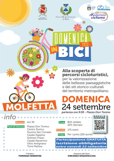 Domenica in Bici. Dal centro cittadino al Parco naturale di Lama Martina