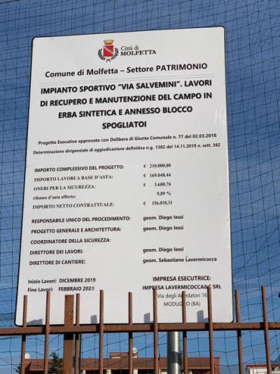 Gestione campo di calcetto di Via Salvemini. C’è l’Avviso ...