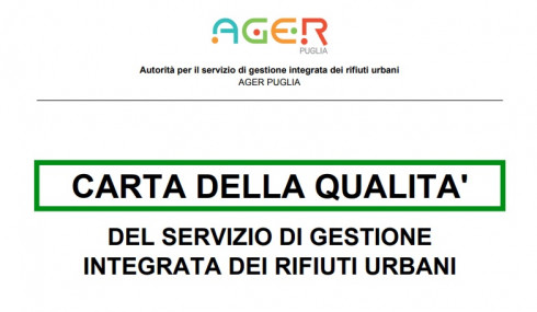 Città di Molfetta - Carta della qualità del servizio di gestione integrata  dei rifiuti urbani
