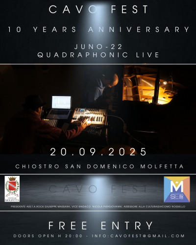 Cavo Fest celebra i suoi 10 anni a Molfetta con lo show quadrifonico di JUNO22