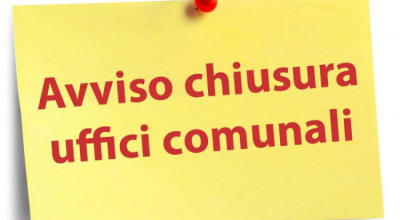 Avviso di chiusura degli uffici comunali per il 27 dicembre 2019