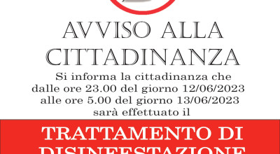 Disinfestazione della città