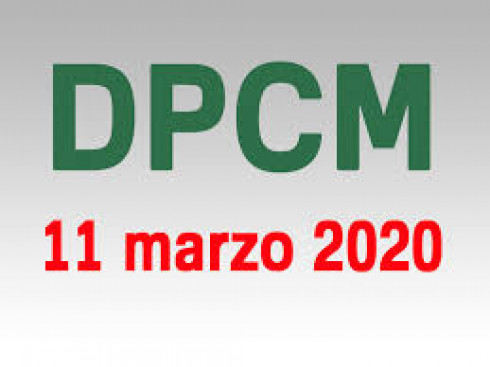 Dpcm 11 marzo 2020 - Emessa l'ordinanza sindacale n. 18360 del 12/03/2020