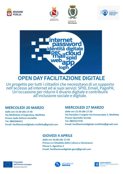 OPEN DAY della Facilitazione Digitale. Insieme per imparare a navigare sul we...