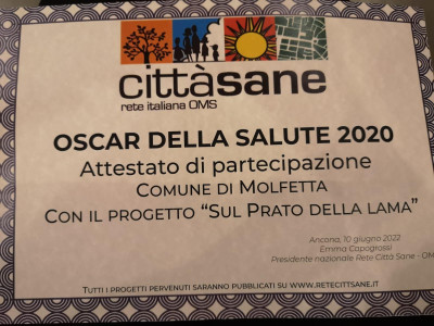 Premio Città Sane al Comune di Molfetta