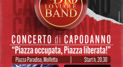 Diolovuole band in piazza Paradiso per la Notte di San Silvestro