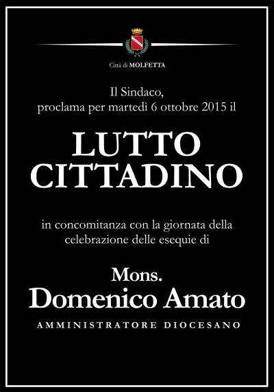 lutto cittadino don mimmo amato lutto cittadino don mimmo amato