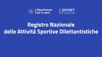Istituito il Nuovo registro nazionale delle Attività Sportive Dilettan...