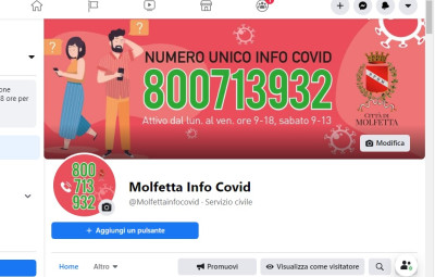 Emergenza Covid: c’è la pagina facebook dedicata