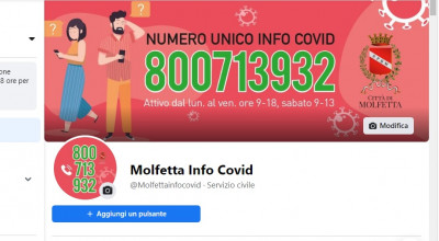 Emergenza Covid: c’è la pagina facebook dedicata