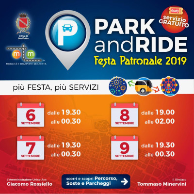 Park&ride gratuito in occasione della festa patronale
