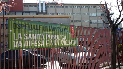 striscione ospedale striscione ospedale